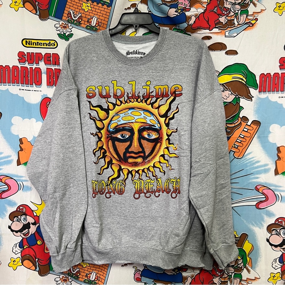 Urban Outfitters NWT Sublime Long Beach Sun Vintage Style Oversized Crewneck